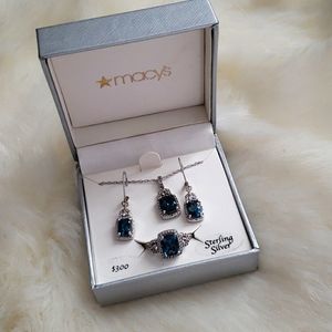 FREE SHIP THIS WKND ONLY!! London Blue Topaz Jewelry Set